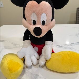 Disney Mickey Mouse Plush Toy - Black, Red, Yellow, White